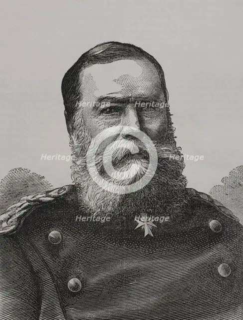 Eduard Vogel von Falckenstein (1797-1885), Prussian infantry general, 1870.  Creator: Unknown.