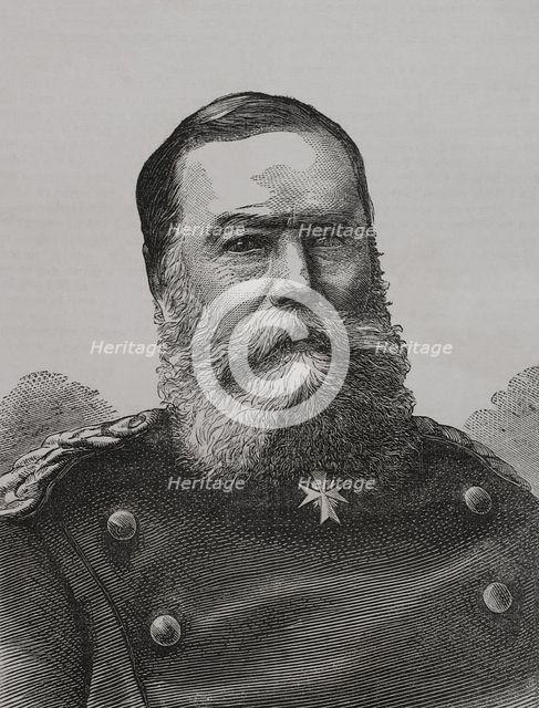 Eduard Vogel von Falckenstein (1797-1885), Prussian infantry general, 1870.  Creator: Unknown.