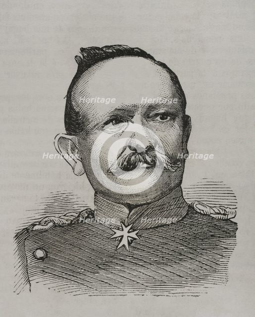 Eduard von Fransecky (Eduard Friedrich Karl von Fransecky) (1807-1890), Prussian general, 1870.  Creator: Unknown.