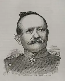 Eduard von Fransecky (Eduard Friedrich Karl von Fransecky) (1807-1890), Prussian general, 1870. Creator: Unknown