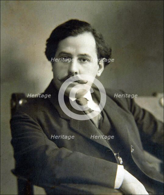 Eduardo Marquina (1879-1946), Spanish writer, photo 1910.