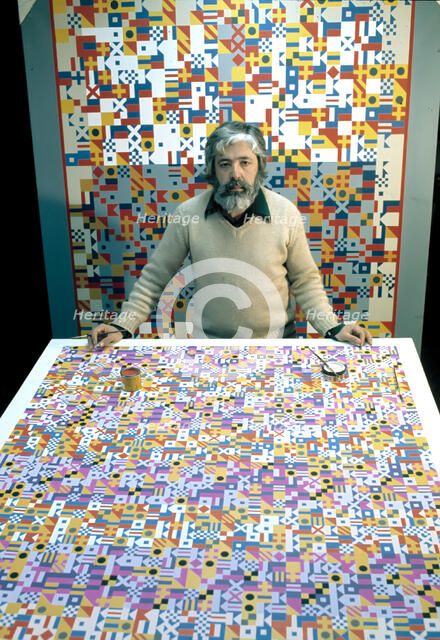 Eduardo Sanz (1928 -), Spanish Painter, photo of 1980.