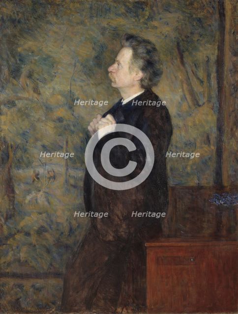 Edvard Grieg, composer, 1892. Creator: Erik Werenskiold.