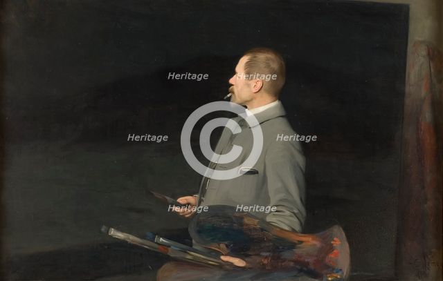 Edvard Rosenberg, the Artist, 1901. Creator: Emil Österman.