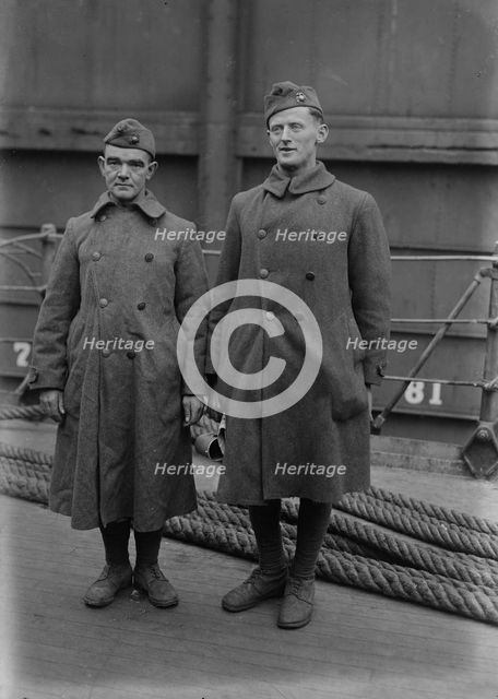 Edw. Vahey, Jos. A. Kearns, 1918 or 1919. Creator: Bain News Service.