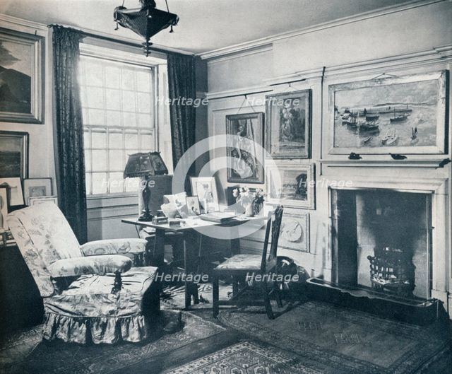 'Edward Marsh's living-room', c1934. Artist: Unknown.