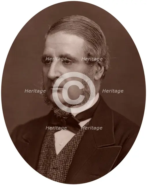 Edward Matthew Ward, historical painter, 1878.Artist: Lock & Whitfield