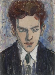 Edward McKnight Kauffer, c1915. Creator: Raymond McIntyre