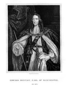 Edward Montagu, 2nd Earl of Manchester, English soldier, (1828).Artist: TA Dean