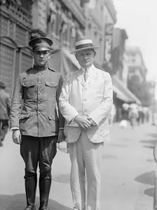 Edward Nash Hurley with Son, 1917. Creator: Harris & Ewing