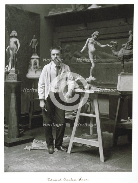 Edward Onslow Ford, RA, c1889-1891. Creator: Ralph W Robinson.