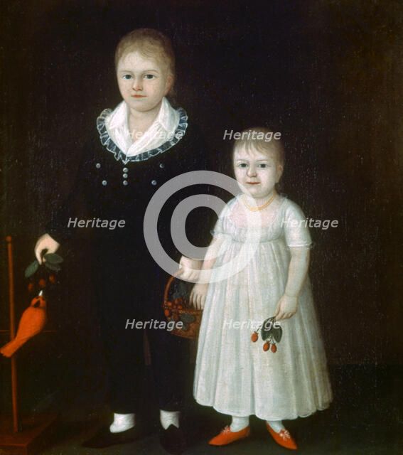 'Edward and Sarah Rutter', c1805. Artist: Joshua Johnson