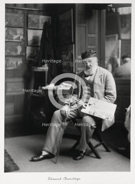 Edward Armitage, RA, c1889-1891. Creator: Ralph W Robinson.