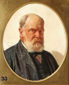 Edward Armitage, Self Portrait, 1882. Creator: Edward Armitage