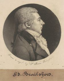Edward Brailsford, 1798. Creator: Charles Balthazar Julien Févret de Saint-Mémin