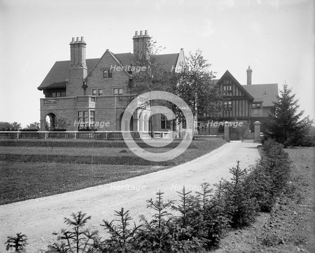 Edward C. Walker residence, approach to gate, Walkerville, Ont., between 1906 and 1915. Creator: Unknown.