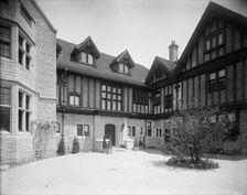 Edward C. Walker residence, court yard, Walkerville, Ont., between 1906 and 1915. Creator: Unknown