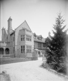 Edward C. Walker residence, entrance to court, Walkerville, Ont., between 1906 and 1915. Creator: William H. Jackson