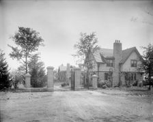 Edward C. Walker residence, gate & lodge, Walkerville, Ont., between 1906 and 1915. Creator: Unknown