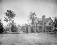Edward C. Walker residence, gate & lodge, Walkerville, Ont., between 1906 and 1915. Creator: Unknown