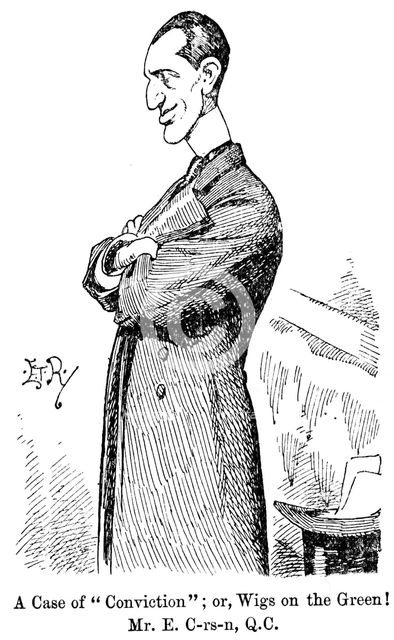 Edward Carson, Irish-born British politician and jurist, 1898. Artist: Unknown
