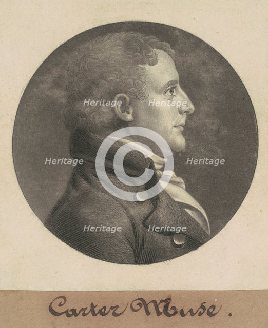 Edward Carter, 1805. Creator: Charles Balthazar Julien Févret de Saint-Mémin.