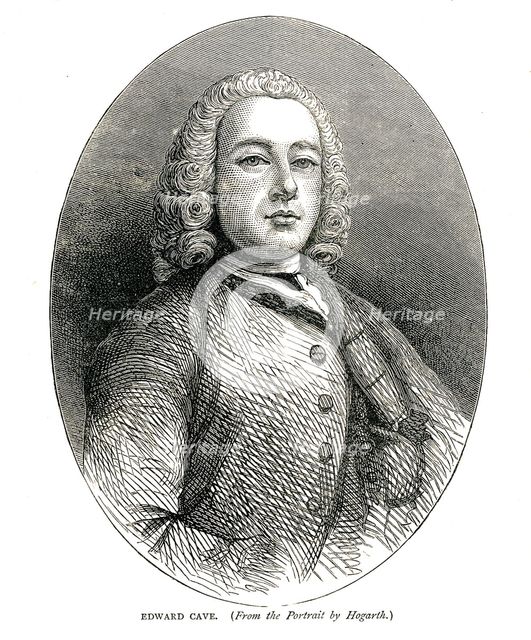 'Edward Cave', c.1700s Artist: William Hogarth.
