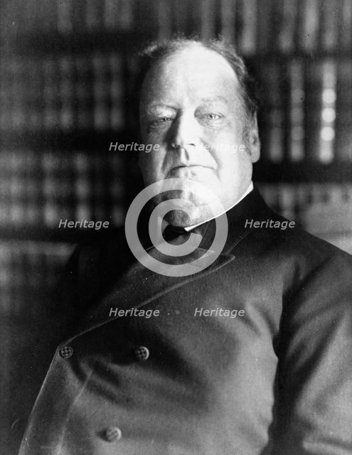 Edward Douglass White, Associate Justice Supreme Court, head-and-shoulders portrait,  1905. Creator: Frances Benjamin Johnston.