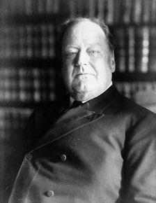 Edward Douglass White, Associate Justice Supreme Court, head-and-shoulders portrait, 1905. Creator: Frances Benjamin Johnston