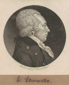 Edward Edwards, 1799. Creator: Charles Balthazar Julien Févret de Saint-Mémin