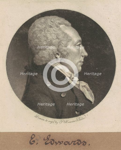 Edward Edwards, 1799. Creator: Charles Balthazar Julien Févret de Saint-Mémin.