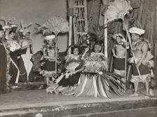 Edward Fraction as the Mikado and Mabel Walker as Katisha, 1938. Creator: Unknown