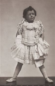 Edward Garratt in character as "The little stranger", c1906. Creator: Unknown