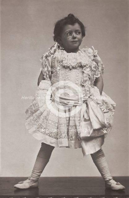 Edward Garratt in character as "The little stranger", c1906. Creator: Unknown.