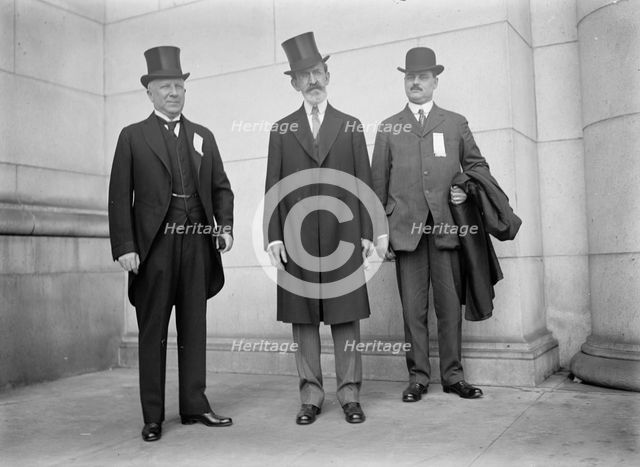Edward Graham, President, National Electric Co.; Henry Brown Floyd MacFarland, 1913. Creator: Harris & Ewing.