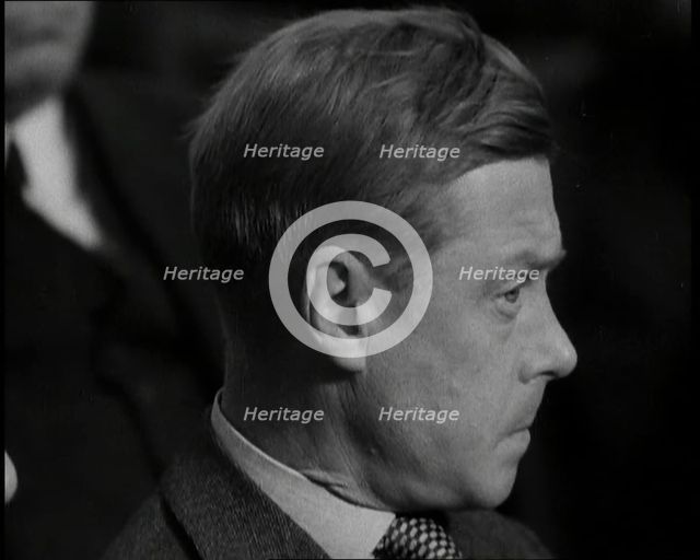 Edward, His Royal Highness the Duke of Windsor Watching an Orchestra, 1937. Creator: British Pathe Ltd.