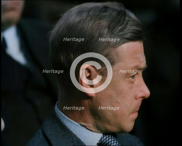 Edward, His Royal Highness the Duke of Windsor Watching an Orchestra, 1937. Creator: British Pathe Ltd.