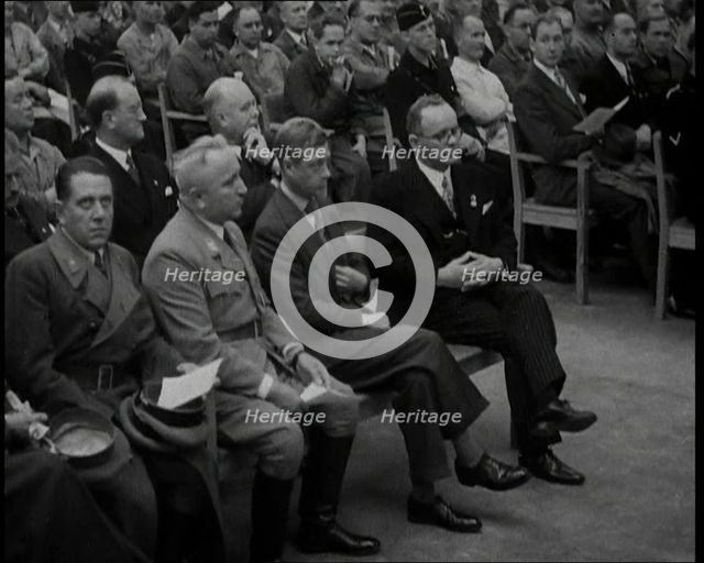 Edward, His Royal Highness the Duke of Windsor Watching an  Orchestra, 1937. Creator: British Pathe Ltd.