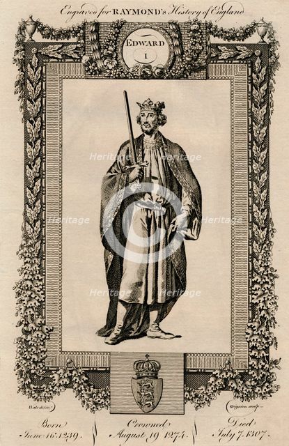 'Edward I', (1239-1307), c1787. Artist: Unknown.