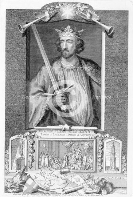 Edward I, King of England, (18th century). Creator: George Vertue.