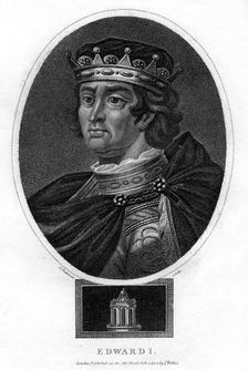 Edward I of England, (1804).Artist: J Chapman