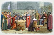 Edward I of England acknowledged as suzerain of Scotland, 1290 (1864). Creator: James William Edmund Doyle