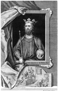 Edward II of England. 18th centuryArtist: George Vertue