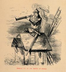 Edward III at the Battle of Cressy c1860, (c1860). Creator: John Leech