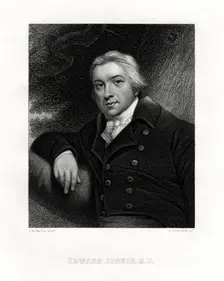 Edward Jenner, English country doctor, 19th century.Artist: E Scriven