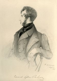 Edward Lytton Bulwer 1837. Creator: Richard James Lane