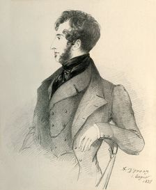 Edward Lytton Bulwer 1837. Creator: Richard James Lane