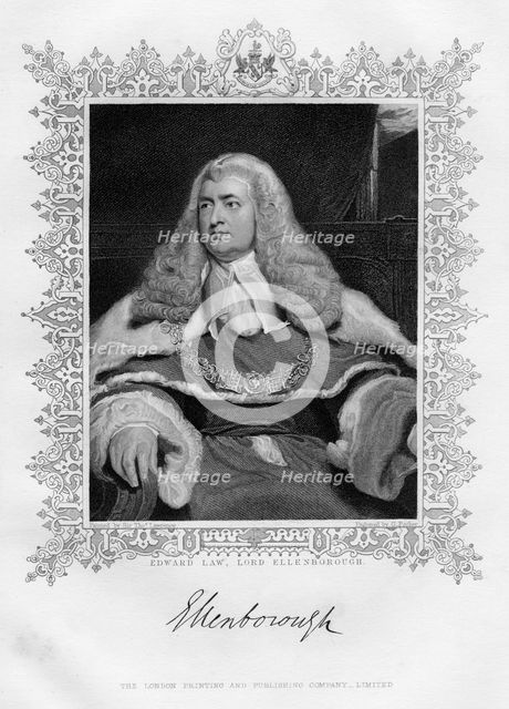 Edward Law (1750-1818), 1st Baron Ellenborough, English judge, 19th century.Artist: G Parker