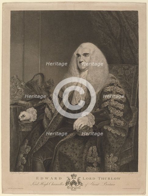 Edward, Lord Thurlow, 1782. Creator: Francesco Bartolozzi.