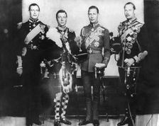 Edward, Prince of Wales with his brothers, 1933. Creator: Unknown